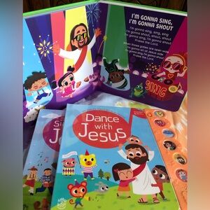 NEW 3 musical books - Children’s SET of 3 NEW JESUS Musical 🎶 Books.. 😇